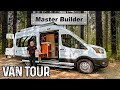 Best luxury van build ever  precision high end camper conversion  loaded