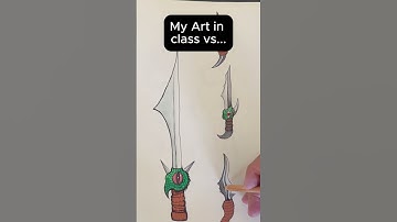 My art in Class vs At home | Artcoaster