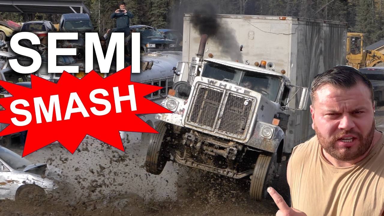 Semi Truck Crash into Car - YouTube
