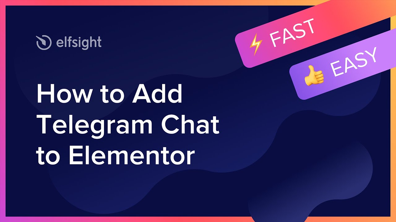 How to Add Telegram Chat Widget to Elementor - YouTube