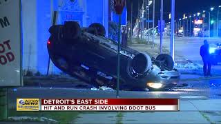 Police investigating hit-and-run crash involving DDOT bus