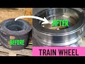 Manufacturing of train wheel (manual lathe+cnc milling)