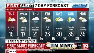 19 First Alert Weather Day Tuesday: Frigid conditions expected