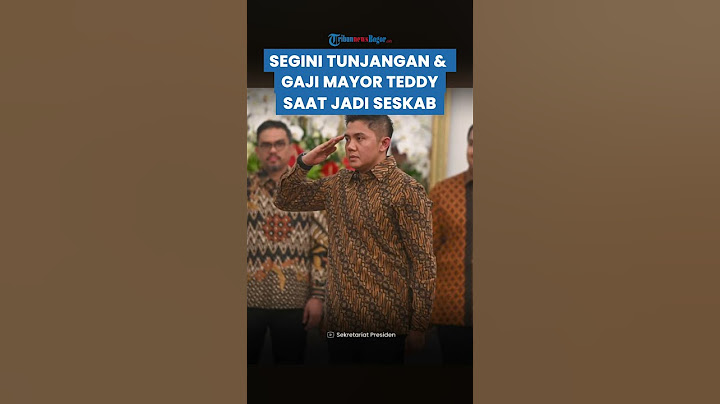 FANTASTIS! SEGINI Gaji & Tunjangan Mayor Teddy Selama Menjabat Seskab, Tak Setara Menteri Jokowi