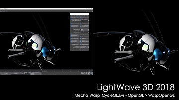 LightWave 3D 2018: Mecha Wasp Cycle GL scene rendered
