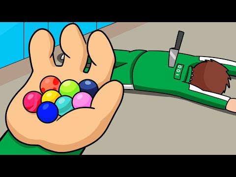Squid Game Logic: Marbles | Cartoon Animation
