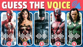 Guess The CHARACTER By Voice | MARVEL vs DC | Guess The Voice Quiz | Spiderman, Batman, Ironman