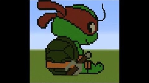 Minecraft: Pixel Art Build: Raphael!