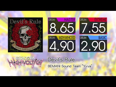 【GITADORA】 Devil's Rule (MASTER ~ BASIC) Drum