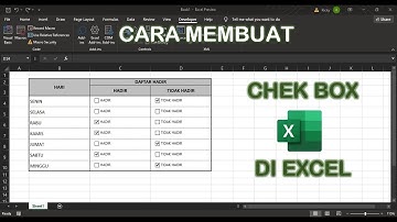 Cara Membuat Ceklis atau Cek Box di Excel