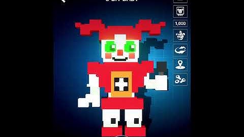 FNAF AR 8 bit baby animation