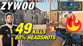 ZywOo matchmaking dust2 (49 kills) 80% HEADSHOTS !?! 😨 CSGO ZywOo POV
