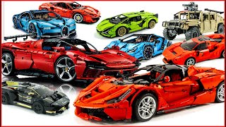 COMPILATION LEGO TECHNIC Top Cars of All Time Ferrari 488  Lamborghini Centario  Buggati Chiron