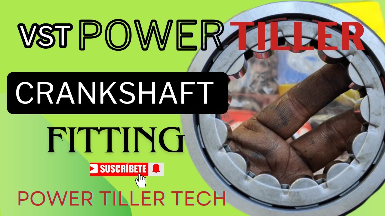 power tiller crankshaft bearings change,  power tiller engine repair, vst powertiller crank repair