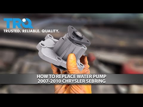 How to Replace Water Pump 2007-2010 Chrysler Sebring (2.4L) - YouTube