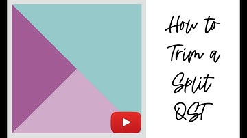 How to Trim and Square Up a Split Quarter Square Triangle (SQST) Quilt Unit