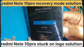 Redmi note 10 Pro recovery mode solution | mi note 10 Pro stuck on logo solution #mobilerepairing 
