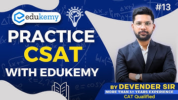 CSAT Success: Master UPSC with Devender Sir’s Expert Tips | Video 13 | Edukemy  #upsc #csat #iasprep
