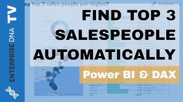 Find Your Top 3 Salespeople Per Region Automatically in Power BI using DAX
