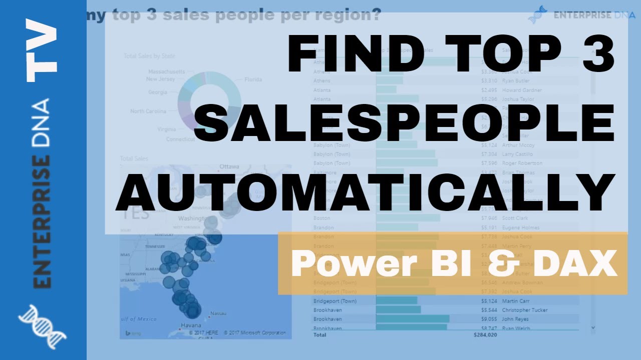 Find Your Top 3 Salespeople Per Region Automatically in Power BI using DAX