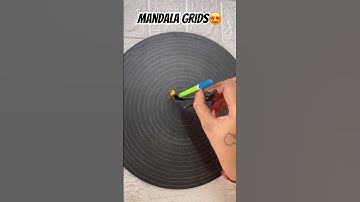 How to draw mandala grids for beginners😍 #subscribeformore #beginningart #mandalagrid #stepbystep