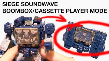 Siege Soundwave Boombox Cassette Player Tutorial