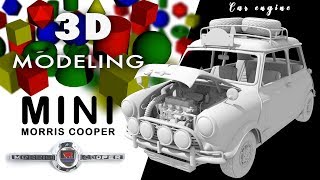 Mini Morris Cooper | Chapter 3 - Engine | Timelapse modeling