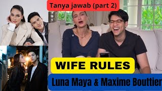 Q&A (Part 2) LUNA MAYA AND MAXIME BOUTTIER #maximebouttier #lunamaya #lunamaxime