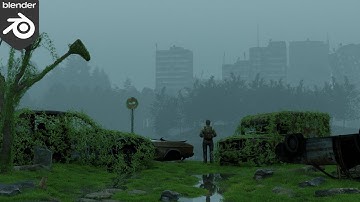 create a realistic environment in Blender 3.5 beta from the popular video game The Last Of Us
