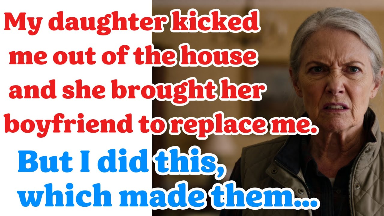 The daughter kicked her elderly mother out of the house