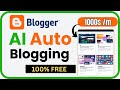 Erstellen Sie Eine KOSTENLOSE AI Blogger Autoblogging Website Mit ChatGPT Und Google Sheets Und V