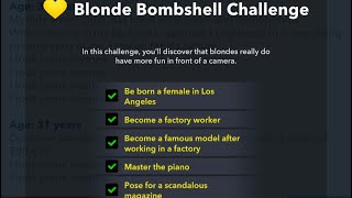 How to complete the Bitlife💛 Blonde Bombshell Challenge! Net Worth