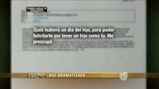 Juan Gabriel le expresa su amor a su hijo Luis alberto atravez de correo electronico