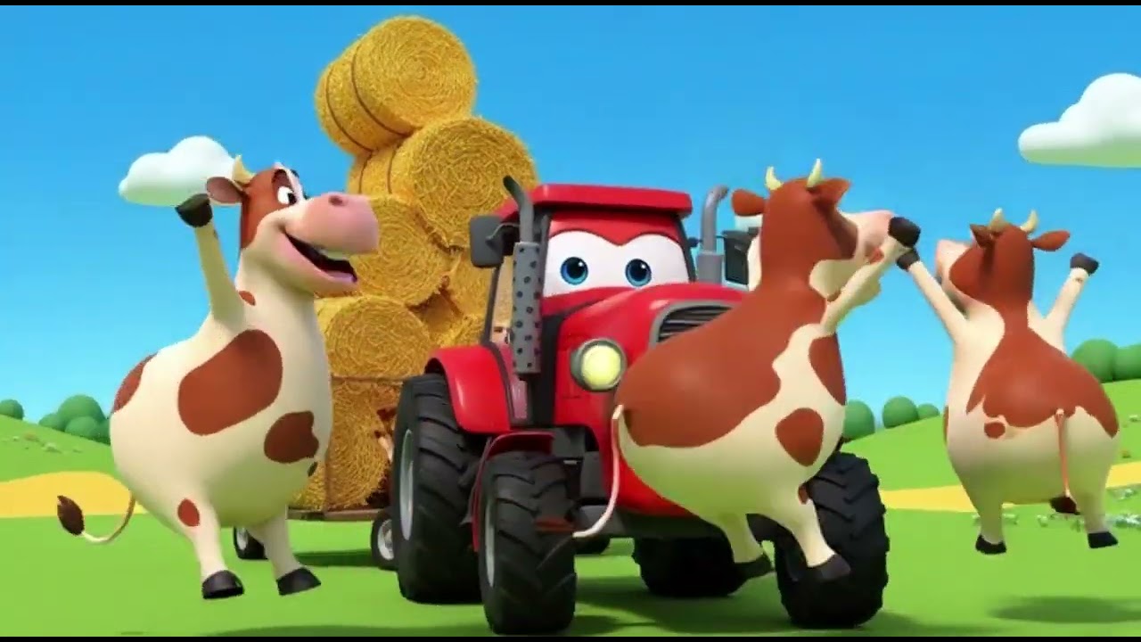 Happy Tractor On The Farm