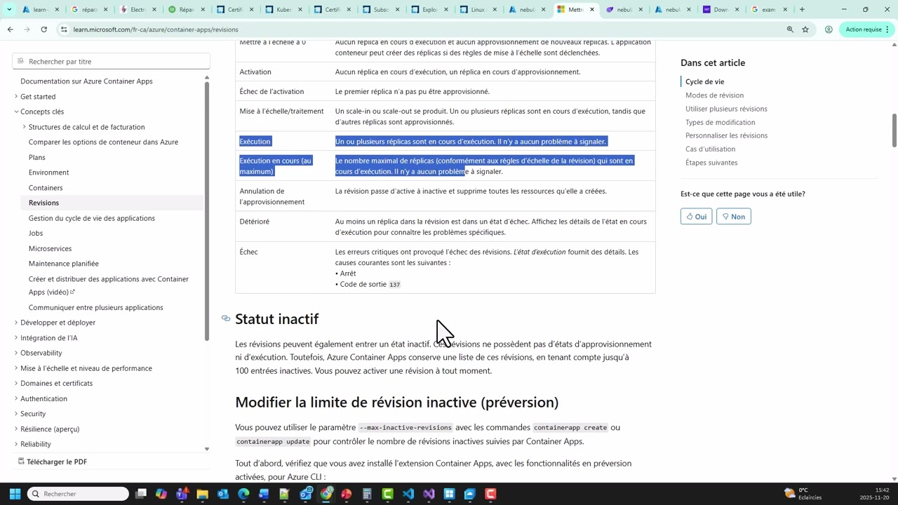 Azure Container Apps : mettre à jour et déployer des modifications en utilisant les révisions