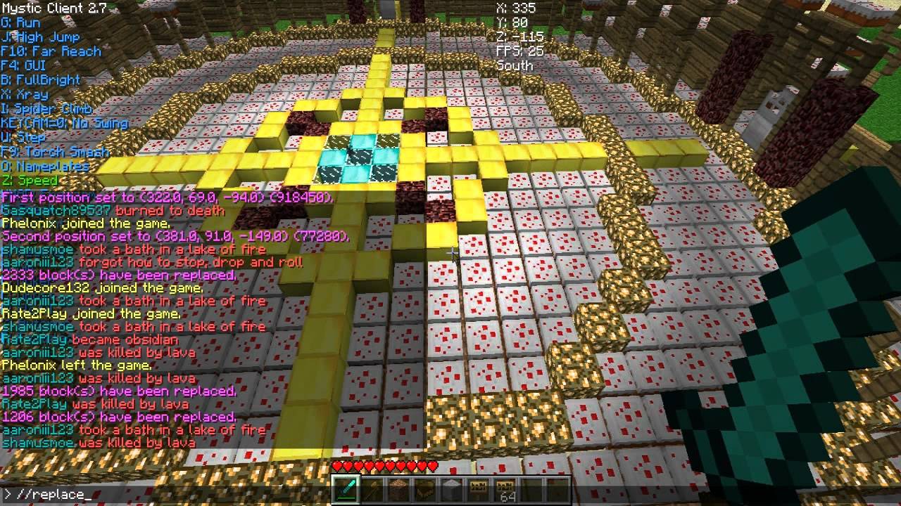 Minecraft - Moar Griefing as Admin with WorldEdit!