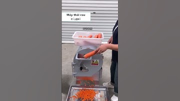 Thái cà rốt siêu nhanh, máy thái rau củ quả