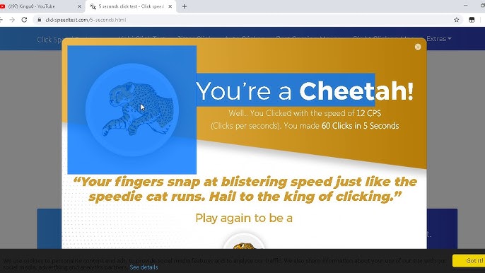 Fast Mouse Clicking: 152 Clicks in 10 Seconds 