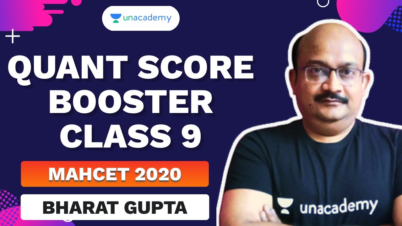 MAHCET 2020 Quant Score Booster | Class 9 by Bharat Gupta