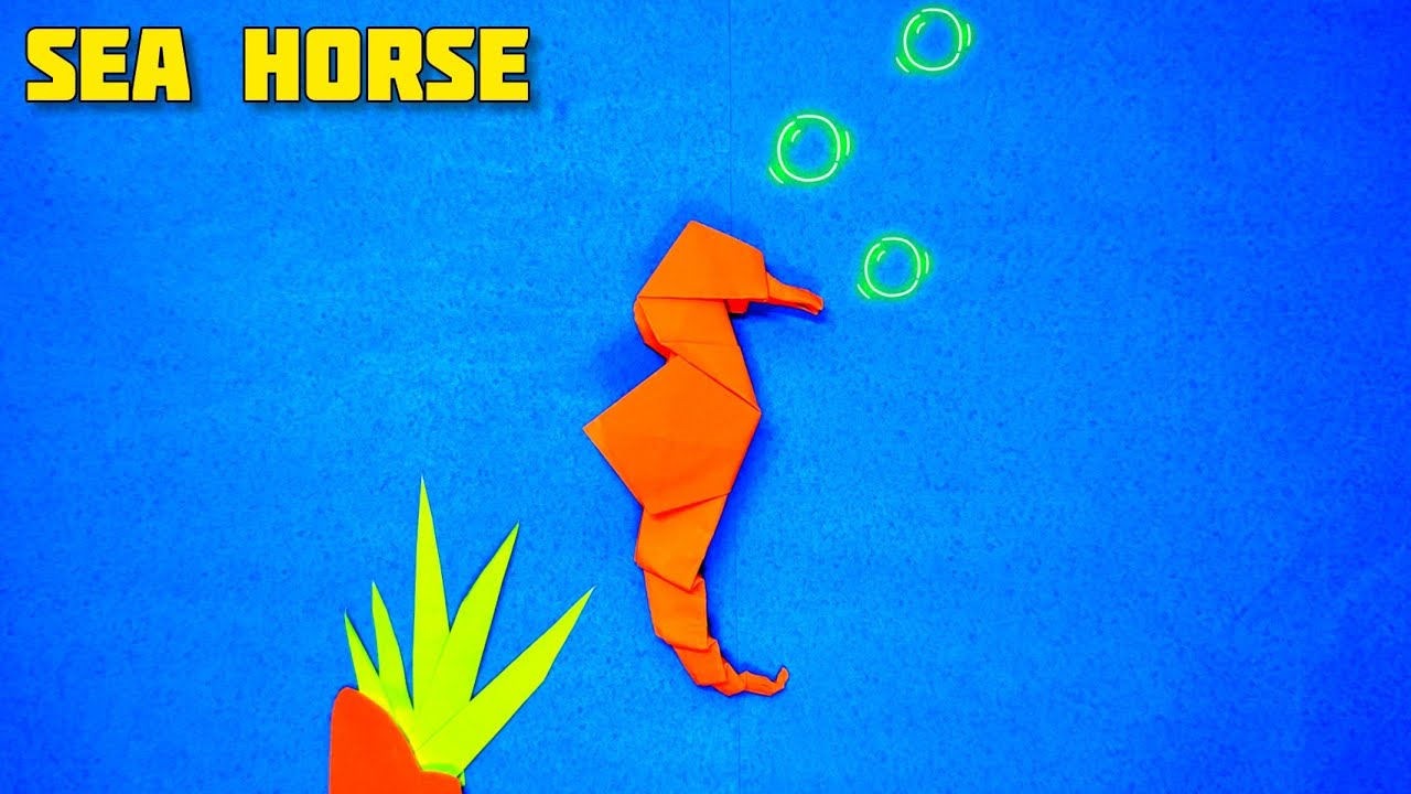 Origami Seahorse | Origami tutorial | Paper craft