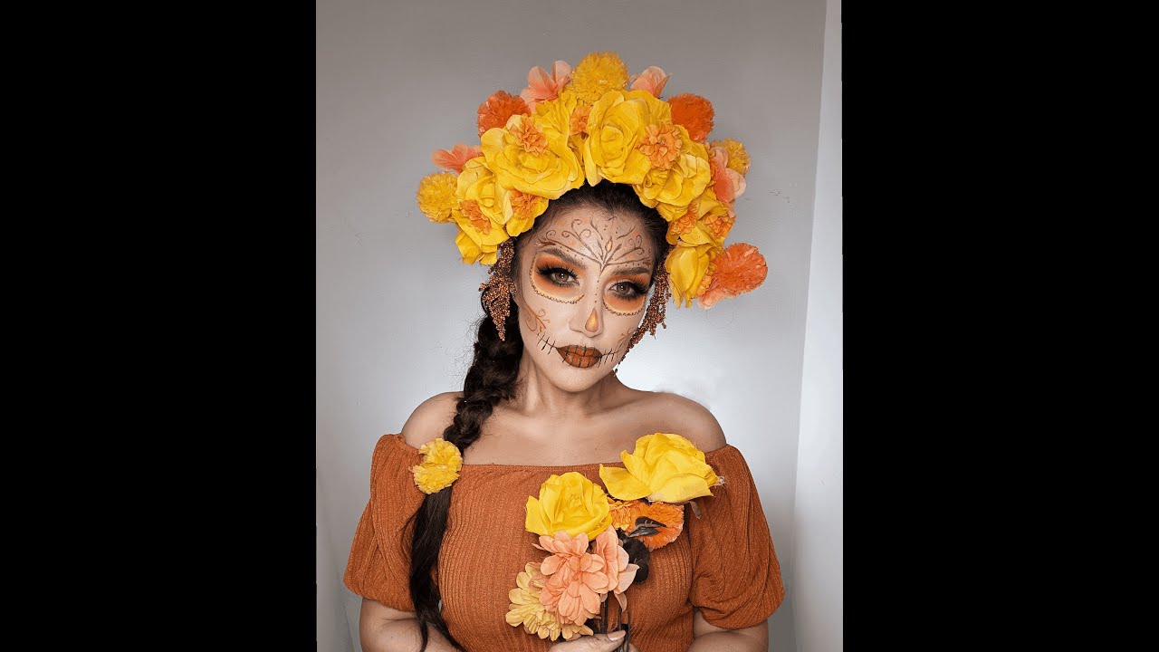 🌼 Catrina Cempasúchil: Un homenaje a nuestras raíces 🌼 TUTORIAL | auroramakeup
