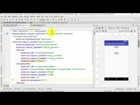 CountDownTimer ile Progress Dialog Uygulaması