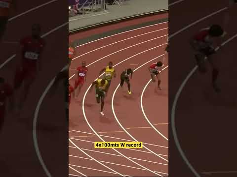 😱 Increíble… world record 2012 (4x100 mts) Jamaica 🇯🇲 #record #runing #fast #sports #athlete