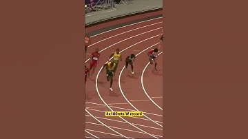 😱 Increíble… world record 2012 (4x100 mts) Jamaica 🇯🇲 #record #runing #fast #sports #athlete