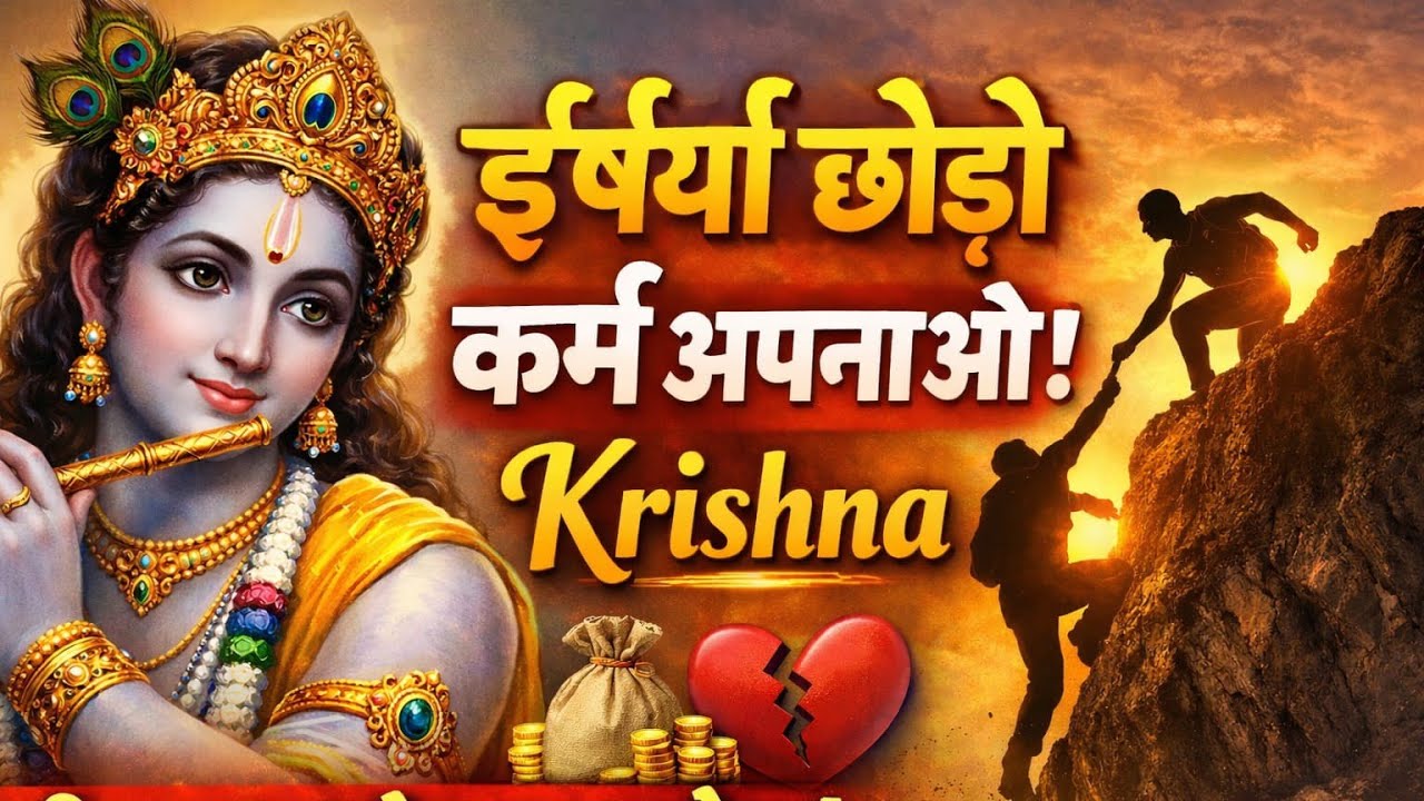 श्री कृष्ण की अनमोल बातें | जीवन बदल देने वाला उपदेश | ईर्ष्या छोड़ो, कर्म अपनाओ | Krishna🙏🏻🙏🏻🙏🏻🙏🏻