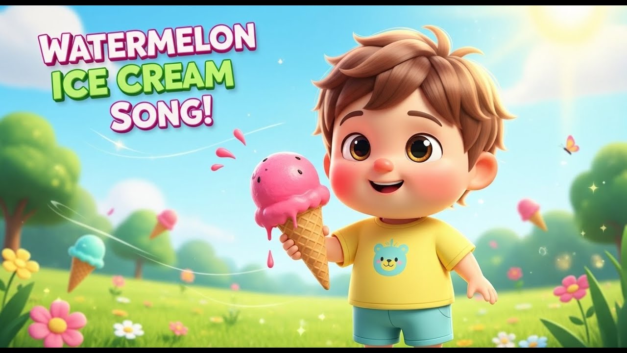 Watermelon Ice Cream Song – Nursery Rhyme, Toddler Learning, Food Fun, and Playful Summer Treats