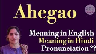 ahegao meaning l meaning of ahegao l what is the meaning of ahegao in hindi l vocabulary