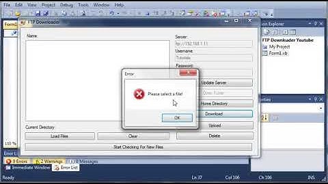 Visual Basic Tutorial   185   FTP Downloader Part 8 Deleting Files