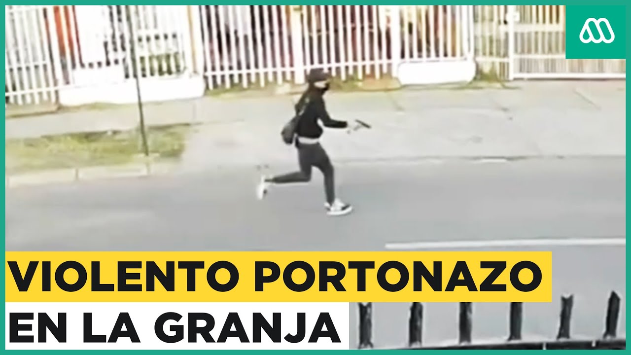 Mujer en lanzada al suelo en violento portonazo en La Granja