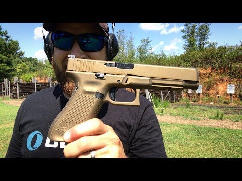 Glock G34 MOS Gen5 9mm Pistol, Burnt Bronze